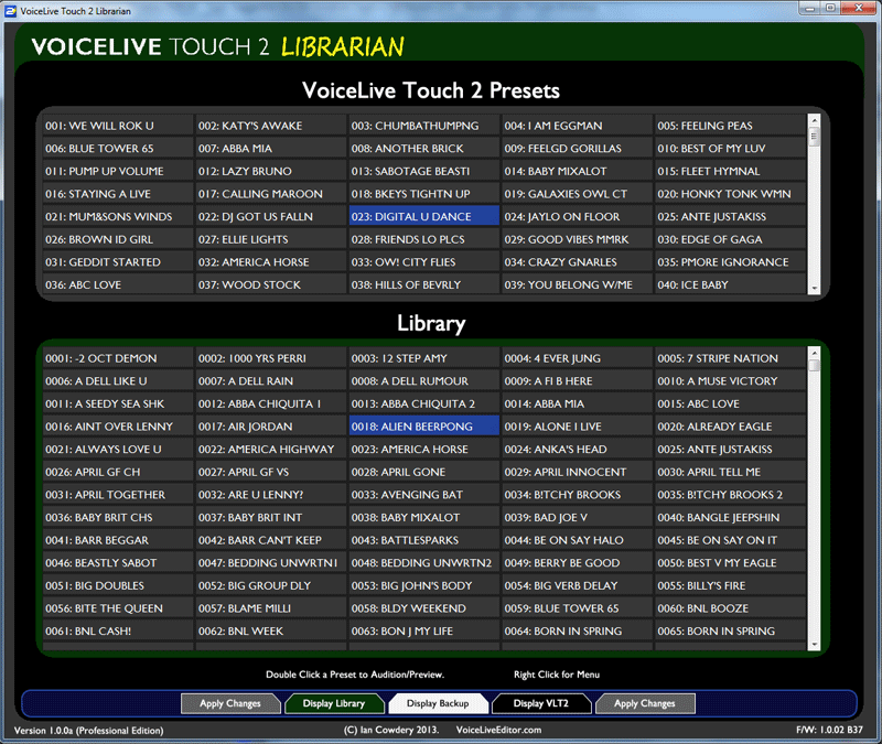 vlt2 library