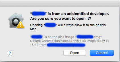 how to open mac app unidentified developer 532b